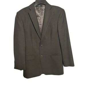 Brooks Brothers 346 Stretch Wool Blend Suit Blazer Jacket Dark Gray 38R